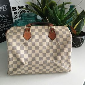 Authentic Speedy 30 Azur Preloved Louis Vu…